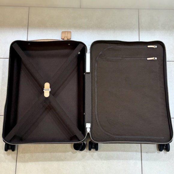 Authentic Louis Vuitton Horizon 50 Monogram Eclipse Suitcase Brown M13768 Luggag - Picture 9 of 16